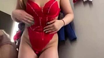 Extreme Public Show In Changing Room