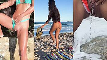 menina compilation with outdoor watersports scenes