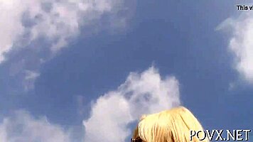 Hotty bends down for a hard fuck
