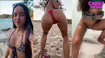 menina compilation with outdoor watersports scenes
