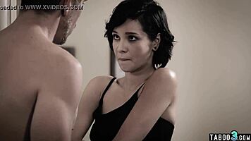big guy tricks teen 18+ sitter into intense session