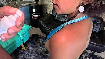 Girlfriend loves blowjob and fucks with perfect tits pov