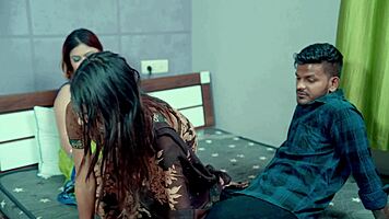 Desi girl convinces friend to give sexual pleasure to partner
