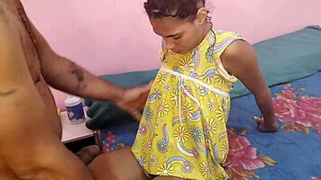 Young amateur shows small tight space