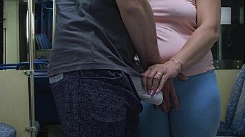 Pervert Stranger Touches Her Ass Inside Bus And Ejaculates