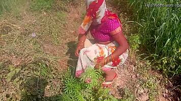 Indian Woman Enjoys Outdoor Sex With Young Man