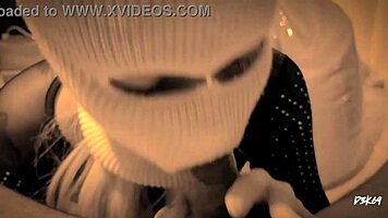 deep throat gagging on huge cock with cum