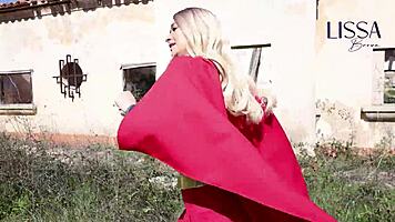 young supergirl tricked by old man in costume