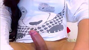cute amateur ts cums