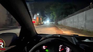 Blonde Sucks Black Cock In Car