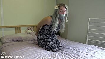 Teen self bondage bdsm episode with neighbors