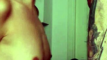 Skinny Spinner Candie Cross Naked Tiny Tits Out On Her Knees Working My Dick Deep And Sloppy