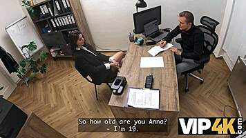 Vip4k bigger stronger fucker at work during casting