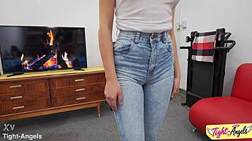 camila shows tight puffy cameltoe mound