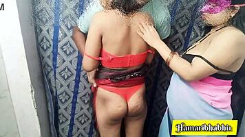 Chubby Indian And Teen Enjoy Threesome