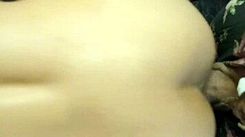 man in dress spills cum on saggy tits