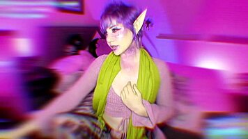 Tricky nymph cam tease session