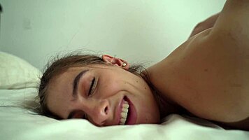 Beautiful pregnant latina with a round ass rides a huge thick cock until she cums