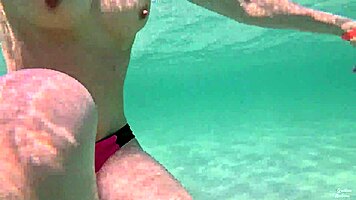 Amateur Long Legs Perfect Body Girls Relaxing Underwater