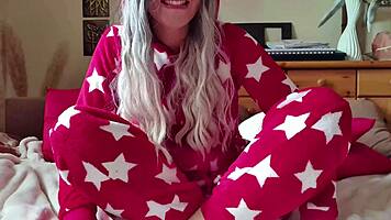 german teen in pajamas begging for deep anal?