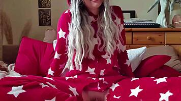 german teen in pajamas begging for deep anal?