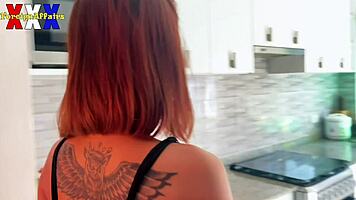 Hard anal fuck and cum kiss sharing with petite thai after date