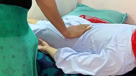 Wow, Malkin seduces servant for wild fucking with Hindi audio!