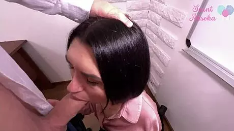 Wow, Student Begged to Cum Inside!