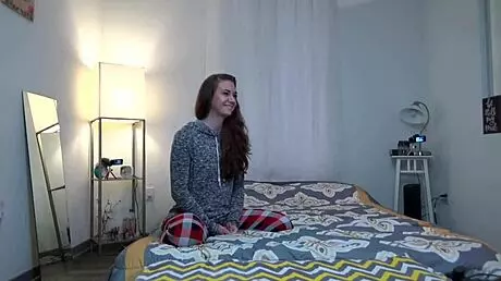 scarlet datz university casting session on sofa