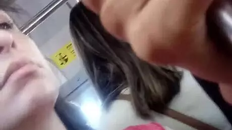 I caught a candid teen 18+ on the street today