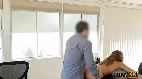 Loan4k office girl gets nailed hard