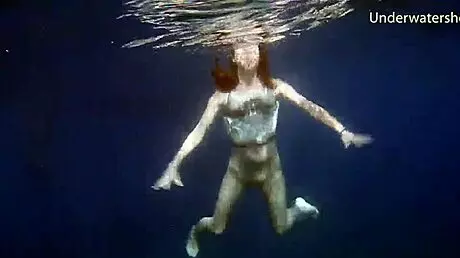 young sluts feel liberated swimming naked alone