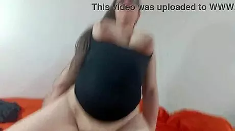 madrastra with huge tits sucks cock and rides hard. venezuelan latina shows wild skills.