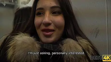 debt4k babe blows and opens legs for luxury car