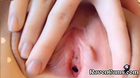 Man, this cute teen 18+ gives wild ahegao while fingering her tight pussy!