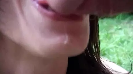 my friend and i got wild with a whore screaming in the woods happily.