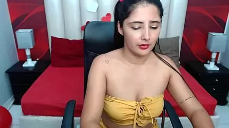 Horny Latin Teen 18+ Teasing with Big Tits and Juicy Ass in a Slutty Display
