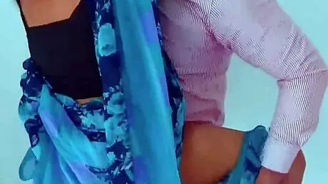 Lift that saree, teacher, for a hard student fuck!
