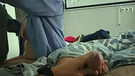 She Sees My Dick While Cleaning, Touches It, Wants to Jerk Me Off