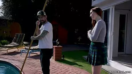 Big Cock Landscaper Dominates Teen 18+ Hard