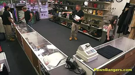 Desperate Brunette Teen 18+ Sucks and Fucks Big Cock for Cash Outdoors