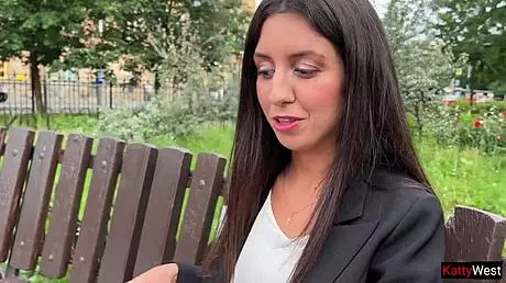 hey, wanna see me bang this business chick?