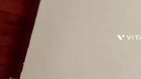 I'm masturbating while he fucks my big ass with his monster cock, and I love it