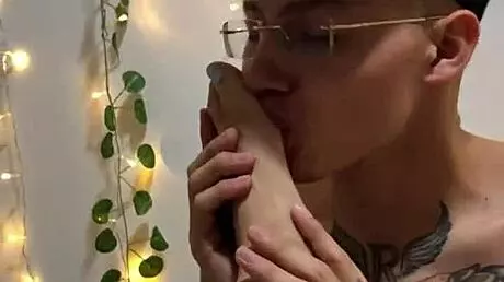 He Sucks My Feet for Footjob and Cums on Soles