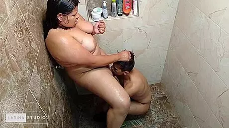 I’m a hot BBW teen 18+ getting pounded doggystyle in the shower—so intense!