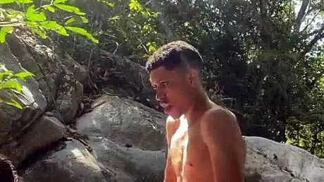 Wild Sex in Colombian Jungle with Unknown Girl by the River