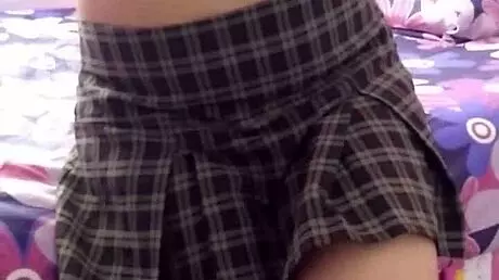 Training Schoolgirl To Masturbate Me After Stealing Her Dirty Panties, She Knows It's Time For A Handjob And Stays Silent