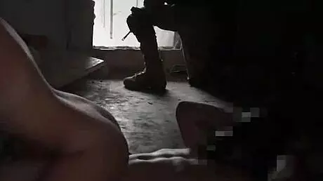 I delivered to this big tits blonde teen in passion hd, but it turned into a threesome with military old arab army guy.