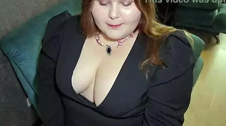 daddy drills beautiful fat girl in short dress with huge tits