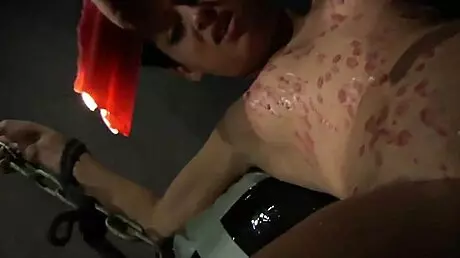 bondage slave, get rough fucked by your master and eat his dick?